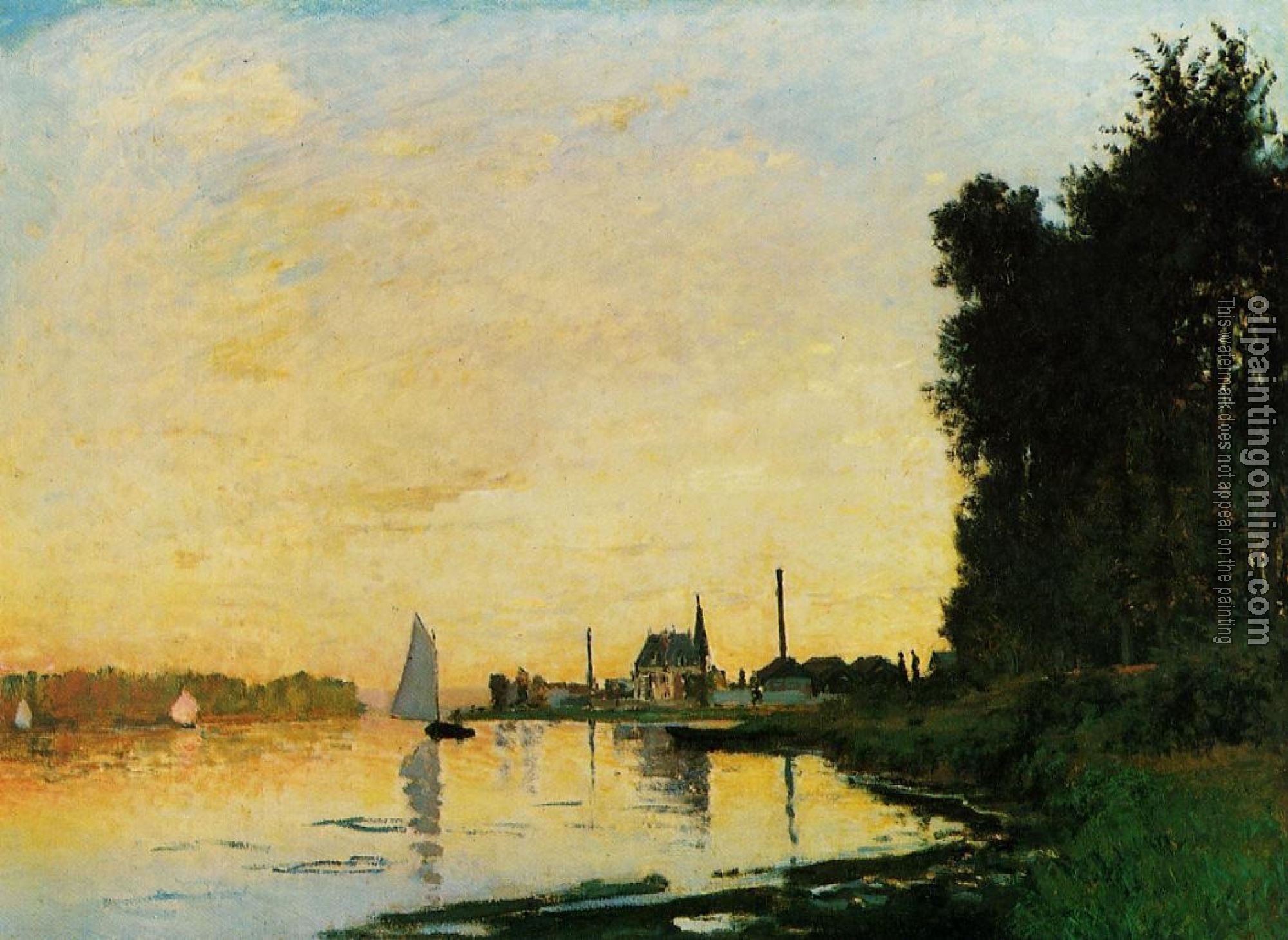 Monet, Claude Oscar - Argenteuil, Late Afternoon